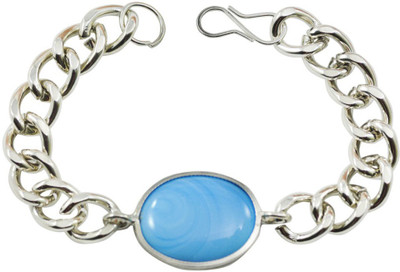 

Hand Art Stainless Steel Bracelet, Silver