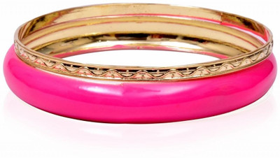 45% OFF on TRENDY BAUBLES Resin, Brass Bangle(Pack of 2)