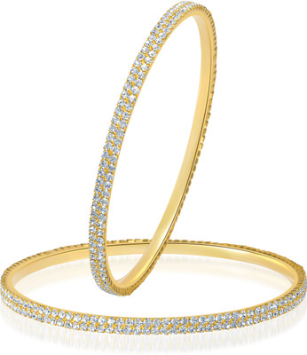87% OFF on VK Jewels Alloy Cubic Zirconia Bangle Set(Pack of 2) 87% OFF on VK Jewels Alloy Cubic Zirconia Bangle Set(Pack of 2)