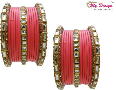 

My Design Lac Gold-plated Chudas(Pack of 26), Multicolor
