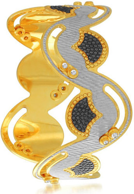 

Sukkhi Alloy Cubic Zirconia Gold-plated, Rhodium Bangle, Gold;white
