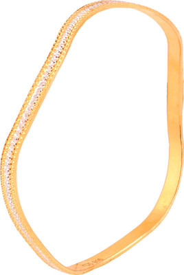 

ZKD Jewels Curve Design Yellow Gold 22kt Bangle(Rhodium Plated)