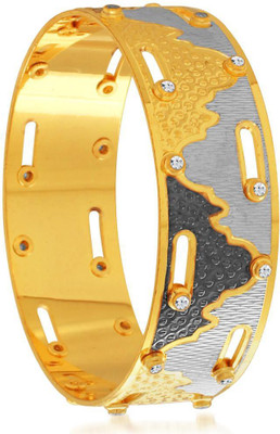 

Sukkhi Alloy Cubic Zirconia Gold-plated, Rhodium Bangle, Gold;white
