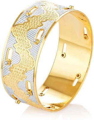 

Sukkhi Alloy Gold-plated, Rhodium Bangle, Gold;white