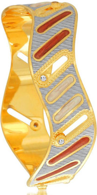 

Sukkhi Alloy Cubic Zirconia Gold-plated, Rhodium Bangle, Gold;white
