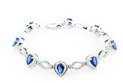 

Swank Silver Sterling Silver Bracelet, Multicolor