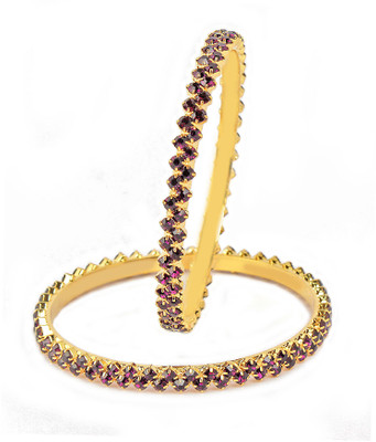 77% OFF on VK Jewels Alloy Yellow Gold Bangle Set(Pack of 2) 77% OFF on VK Jewels Alloy Yellow Gold Bangle Set(Pack of 2)