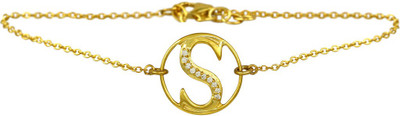 

Exxotic Jewelz Sterling Silver Cubic Zirconia Gold-plated Bracelet