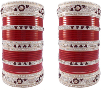 

My Design Acrylic Chudas(Pack of 66), Maroon