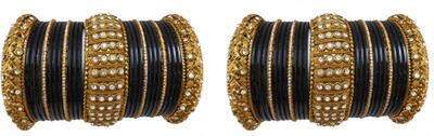 

My Design Alloy Gold-plated Bangle Set(Pack of 50), Black