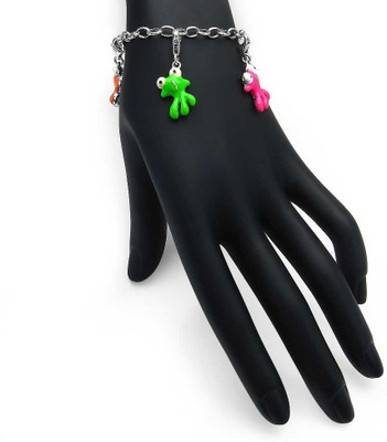 59% OFF on Johareez Sterling Silver Charm Bracelet