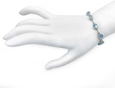 

Johareez Sterling Silver Bracelet, Blue