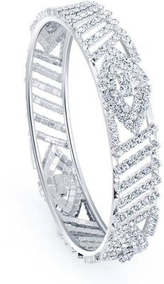 

Sukkhi Zinc Rhodium Bangle, White
