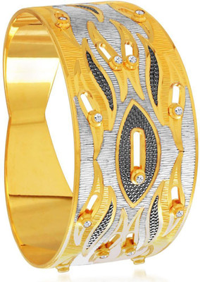 

Sukkhi Alloy Cubic Zirconia Gold-plated, Rhodium Bangle, Gold;white