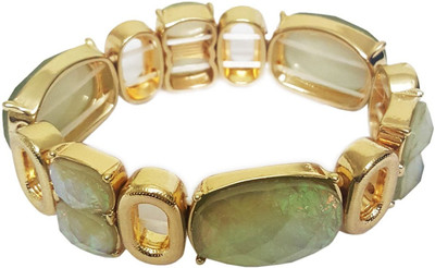 

Mehrunnisa Metal Bracelet, Gold;green