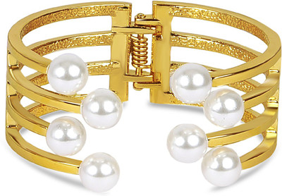 

Aaishwarya Alloy Pearl Gold-plated Cuff