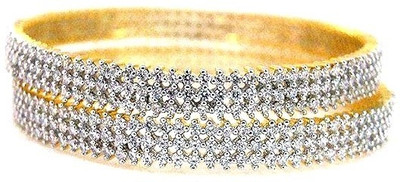 31% OFF on Affinity Alloy Cubic Zirconia Gold-plated Bangle Set(Pack of 2) 31% OFF on Affinity Alloy Cubic Zirconia Gold-plated Bangle Set(Pack of 2)