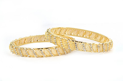 86% OFF on VK Jewels Alloy Cubic Zirconia Bangle Set(Pack of 2) 86% OFF on VK Jewels Alloy Cubic Zirconia Bangle Set(Pack of 2)