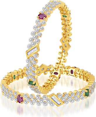79% OFF on MEENAZ Alloy Cubic Zirconia Brass Bangle Set(Pack of 2) 79% OFF on MEENAZ Alloy Cubic Zirconia Brass Bangle Set(Pack of 2)