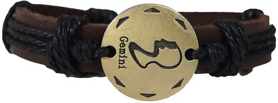 

Taj Pearl Leather Bracelet, Brown