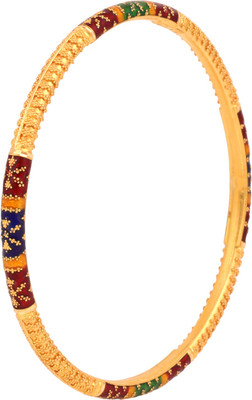 

ZKD Jewels Meena Flower Yellow Gold 22kt Bangle