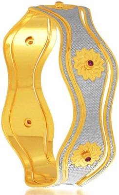

Sukkhi Alloy Cubic Zirconia Gold-plated, Rhodium Bangle, Gold;white