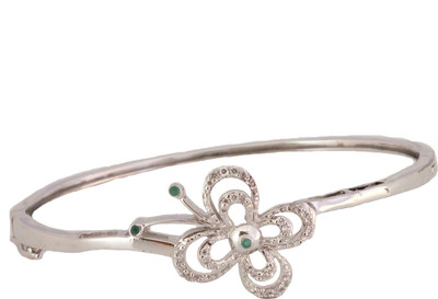 

Aina Silver Rhodium Bracelet, White