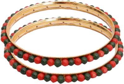 86% OFF on Classique Designer Jewellery Alloy Crystal Rhodium Bangle Set(Pack of 2)