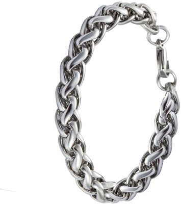Men Style Stainless Steel Silver Bracelet