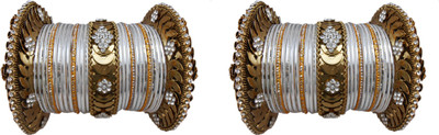 

My Design Alloy Gold-plated Bangle Set(Pack of 50), White