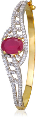 60% OFF on Alysa Alloy Ruby Rhodium, Gold-plated Bracelet