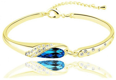 Shining Diva Crystal Crystal Gold-plated Bracelet