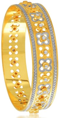 

Sukkhi Alloy Cubic Zirconia Gold-plated, Rhodium Bangle, Gold;white