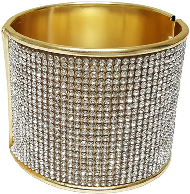 Mehrunnisa Metal Bracelet, Gold;white