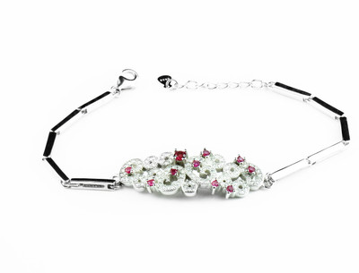 

Swank Silver Sterling Silver Rhodium Bracelet, Multicolor