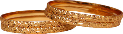 

Jewbang Alloy Gold-plated Bangle Set(Pack of 4)