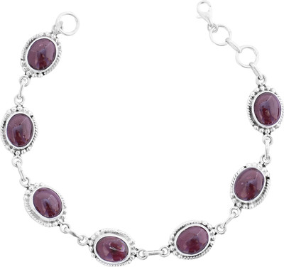 

Zivah Sterling Silver Garnet Bracelet, Red