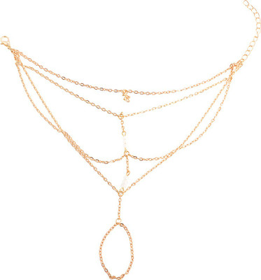 

Aaishwarya Alloy Ring Bracelet, Gold