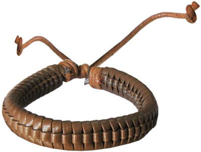 

Rich & Famous Leather Bracelet, Beige