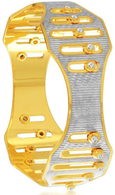 

Sukkhi Alloy Cubic Zirconia Gold-plated, Rhodium Bangle, Gold;white