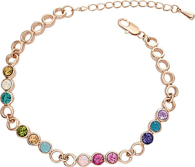 

Peora Alloy Gold-plated Bracelet, Multicolor