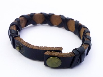 

Solidindia Craft Leather Bracelet, Black