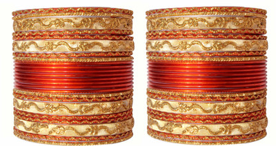 

Shiv_Jewels Metal Bangle Set(Pack of 48), Orange