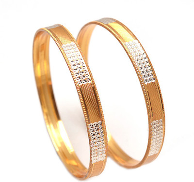 Jewar Mandi Metal Bangle Set(Pack of 2)