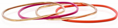 40% OFF on TRENDY BAUBLES Brass, Metal Enamel Bangle(Pack of 4)