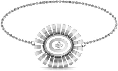 

AG Jewellery Sterling Silver Diamond Platinum Bracelet