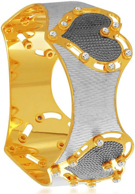 

Sukkhi Alloy Gold-plated, Rhodium Bangle, Gold;white