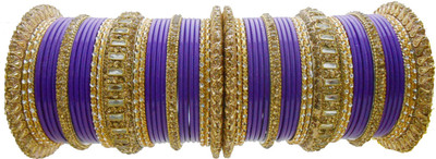 

My Design Lac Gold-plated Chudas(Pack of 58), Multicolor