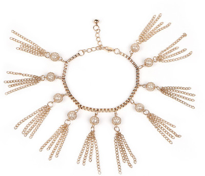 

Johareez Alloy Pearl Gold-plated Bracelet, Multicolor