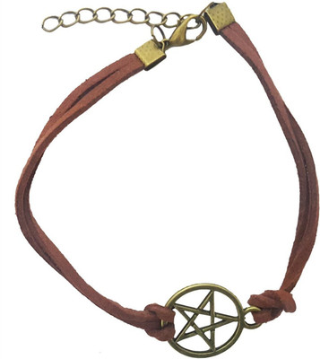 

Mehrunnisa Leather Bracelet, Brown
